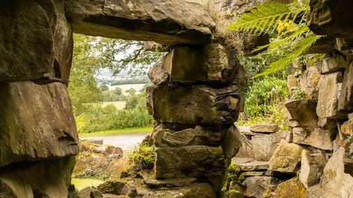 View from the fernery in the Walled Garden, Gawthorpe Hall